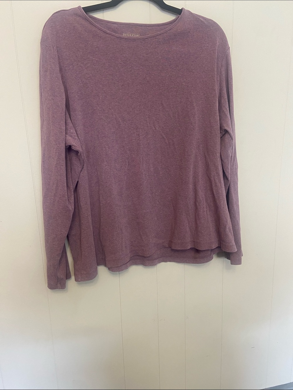 Pendleton Heathered Mauve Purple Crewneck Pullover